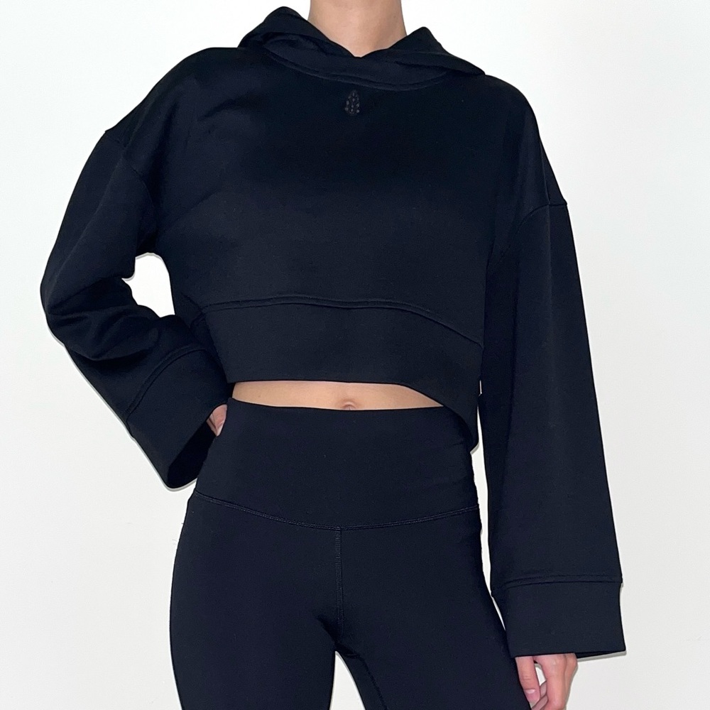 Free People Cropped Hoodie